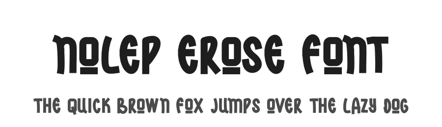 Nolep Erose Font by futuristypestudio — Display Font