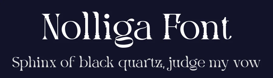 Nolliga Font by Alit Suarnegara — Display Font — thumbnail 2