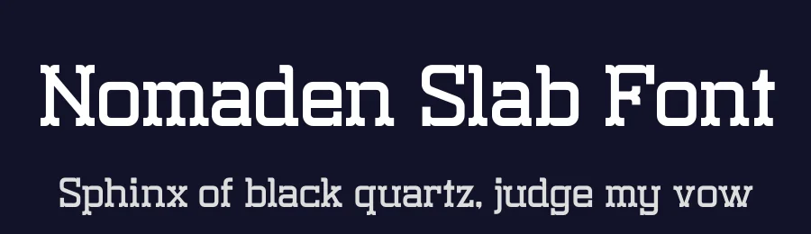 Nomaden Slab Font by Storytype — Slab Serif Font — thumbnail 2