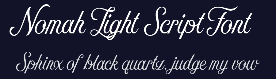 Nomah Light Script Font by Nicolas Fredrickson — Script Handwritten Font — thumbnail 2