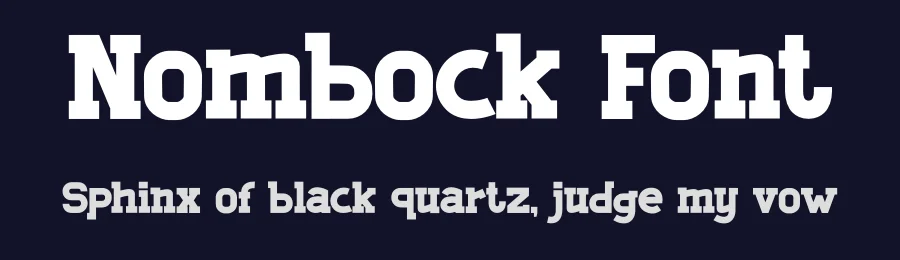 Nombock Font by Pinisiart — Display Font — thumbnail 2