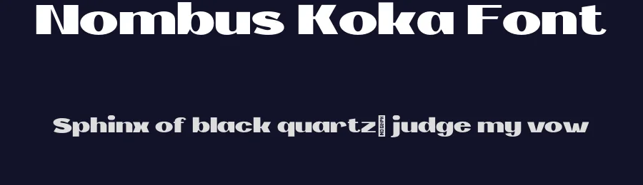 Nombus Koka Font by ibracreative — Display Font — thumbnail 2