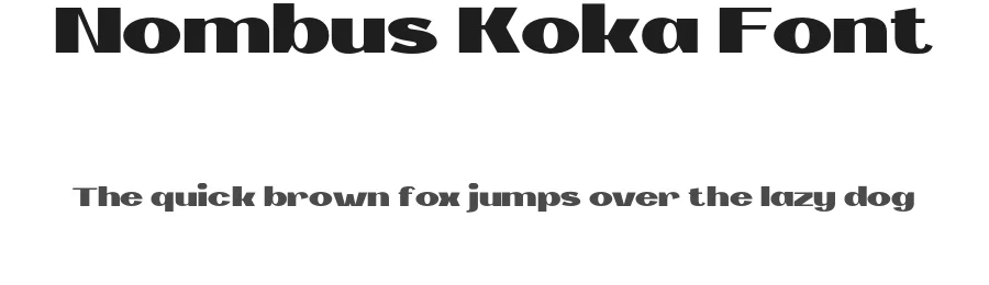 Nombus Koka Font by ibracreative — Display Font