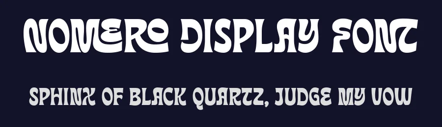 Nomero Display Font by Dantype — Display Font — thumbnail 2