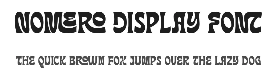 Nomero Display Font by Dantype — Display Font