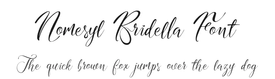 Nomesyl Bridella Font by Denustudios — Script Handwritten Font