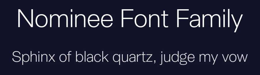 Nominee Font Family by Uncmmn Lab — Sans Serif Font — thumbnail 2