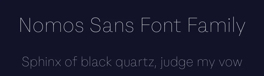 Nomos Sans Font Family by Identity Letters — Decorative Font — thumbnail 2