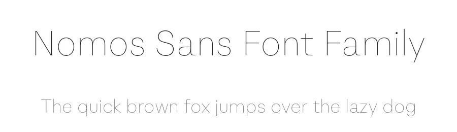 Nomos Sans Font Family by Identity Letters — Decorative Font