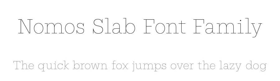 Nomos Slab Font Family by Identity Letters — Slab Serif Font