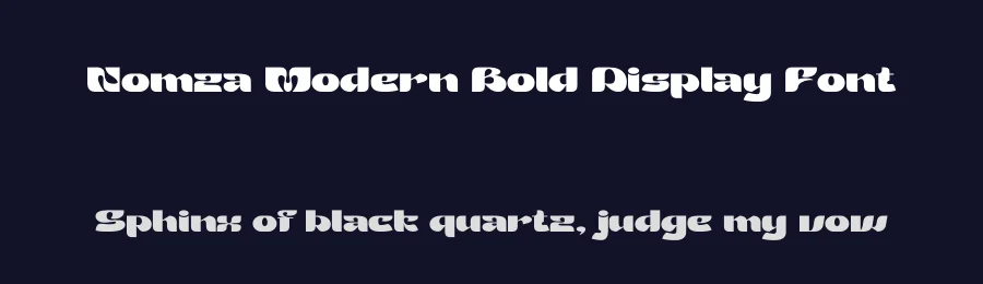 Nomza Modern Bold Display Font by PutraCetol Studio — Display Font — thumbnail 2