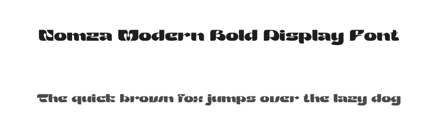 Nomza Modern Bold Display Font by PutraCetol Studio — Display Font