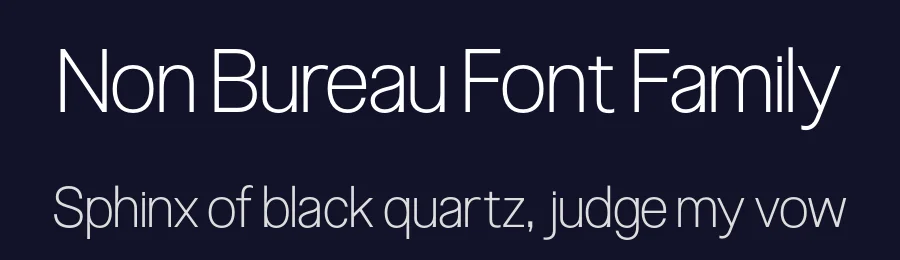 Non Bureau Font Family by Non Foundry — Decorative Font — thumbnail 2