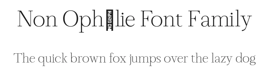 Non OphΓ©lie Font Family by Non Foundry β Serif Font