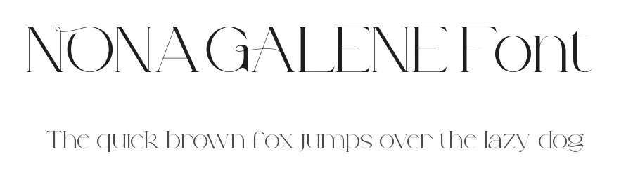 Nona Galene Font by nihstudio — Display Font