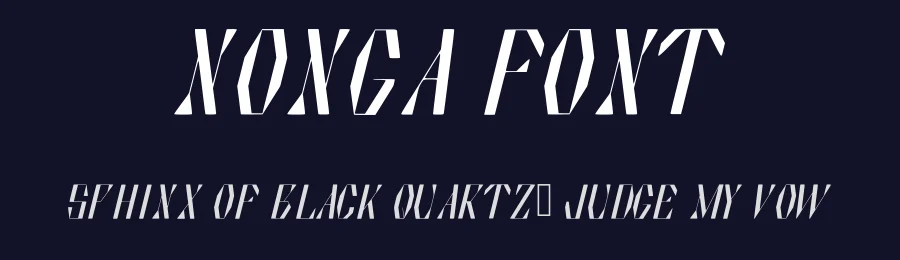 Nonga Font by Rocío Manenti — Display Font — thumbnail 2