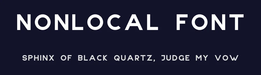 NONLOCAL Font by DLetters Std — Sans Serif Font — thumbnail 2