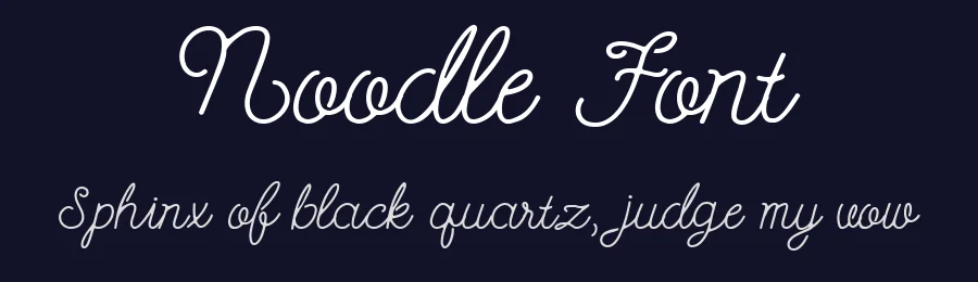 Noodle Font by waptype0894 — Decorative Font — thumbnail 2