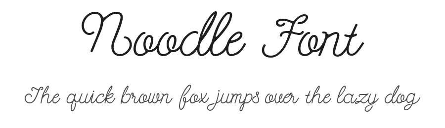 Noodle Font by waptype0894 — Decorative Font