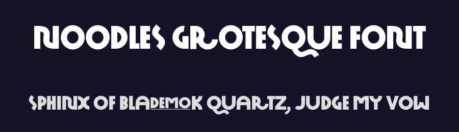 Noodles Grotesque Font by Suolahti Type — Sans Serif Font — thumbnail 2