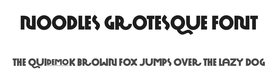 Noodles Grotesque Font by Suolahti Type — Sans Serif Font