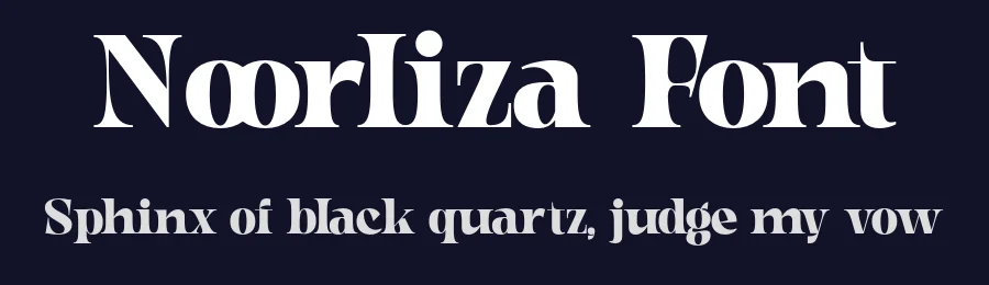 Noorliza Font by Aksapix_Type — Display Font — thumbnail 2