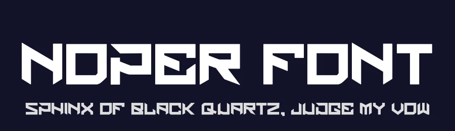 Noper Font by hayoyuka8 — Display Font — thumbnail 2