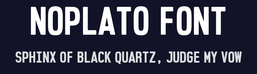 Noplato Font by Drizy — Sans Serif Font — thumbnail 2
