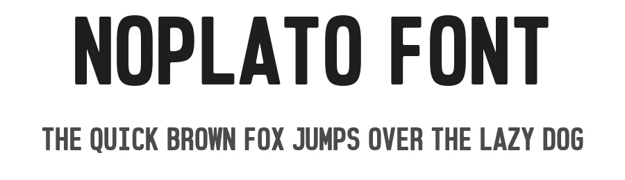 Noplato Font by Drizy — Sans Serif Font