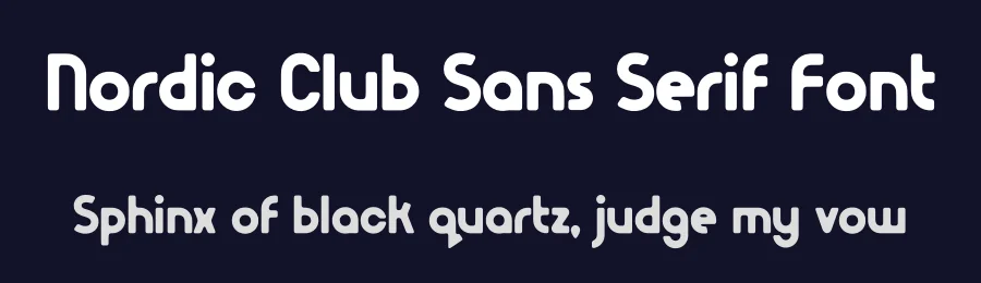 Nordic Club Sans Serif Font by OPENCITYDESIGNCO — Sans Serif Font — thumbnail 2