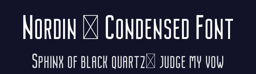 Nordin – Condensed Font by craftsupplyco — Sans Serif Font — thumbnail 2