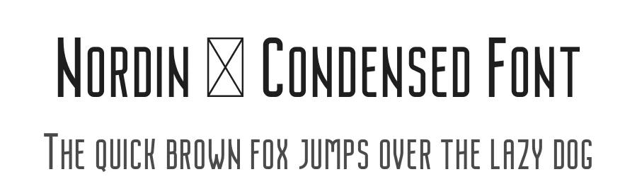 Nordin – Condensed Font by craftsupplyco — Sans Serif Font