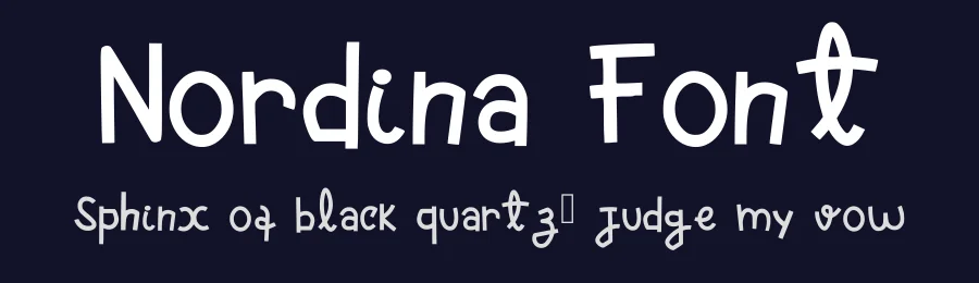 Nordina Font by Aline Oliveira — Display Font — thumbnail 2