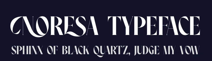 Noresa Typeface by timelesstype.co — Display Font — thumbnail 2