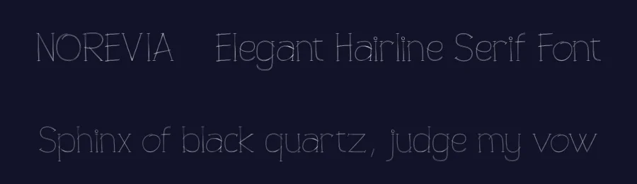 NOREVIA — Elegant Hairline Serif Font by Muksalcreative — Decorative Font — thumbnail 2