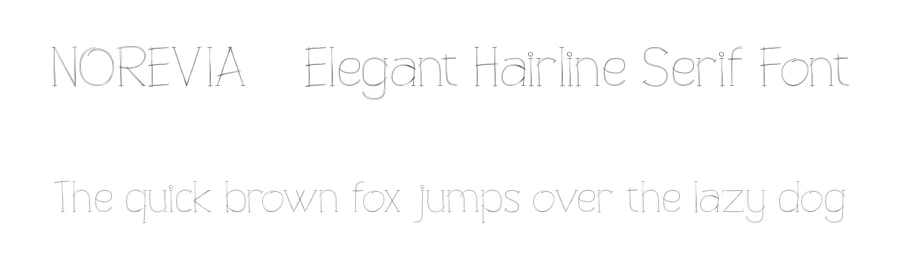 NOREVIA — Elegant Hairline Serif Font by Muksalcreative — Decorative Font