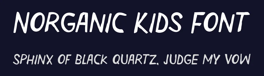 Norganic Kids Font by Pinisiart — Display Font — thumbnail 2
