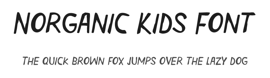Norganic Kids Font by Pinisiart — Display Font