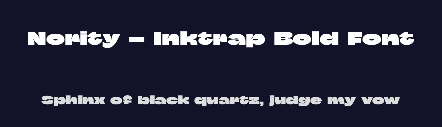 Nority – Inktrap Bold Font by limitype — Display Font — thumbnail 2