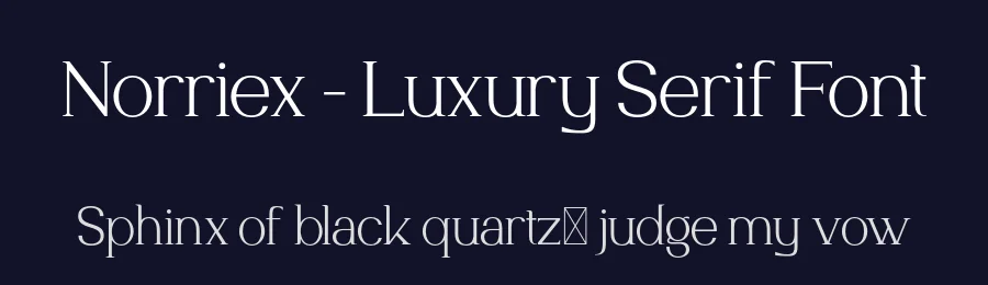Norriex – Luxury Serif Font by productype — Serif Font — thumbnail 2