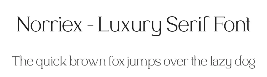 Norriex – Luxury Serif Font by productype — Serif Font