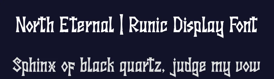 North Eternal | Runic Display Font by Denustudios — Blackletter Font — thumbnail 2