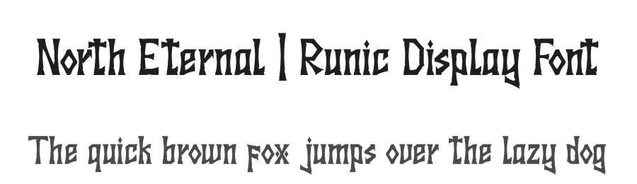 North Eternal | Runic Display Font by Denustudios — Blackletter Font