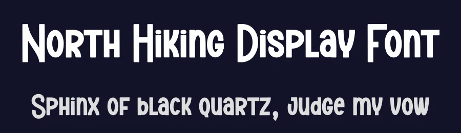 North Hiking Display Font by creativeletter — Display Font — thumbnail 2
