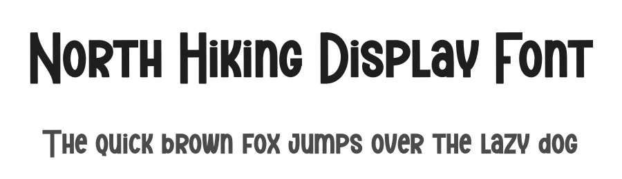 North Hiking Display Font by creativeletter — Display Font