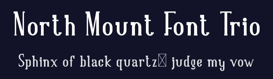 North Mount Font Trio by edricstudio — Serif Font — thumbnail 2