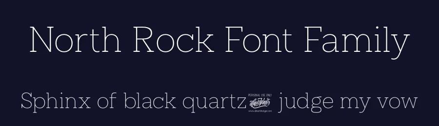 North Rock Font Family by Almarkha Type — Slab Serif Font — thumbnail 2