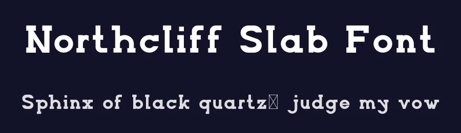 Northcliff Slab Font by edricstudio — Serif Font — thumbnail 2