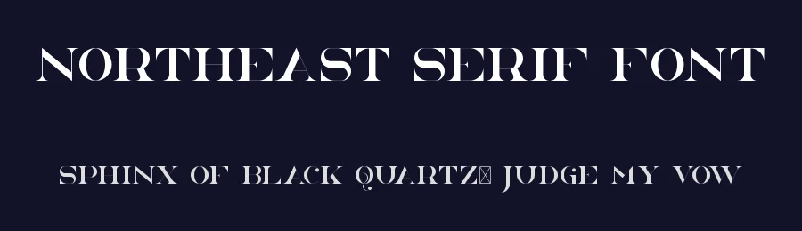 NorthEast Serif Font by Vladfedotovv — Decorative Font — thumbnail 2