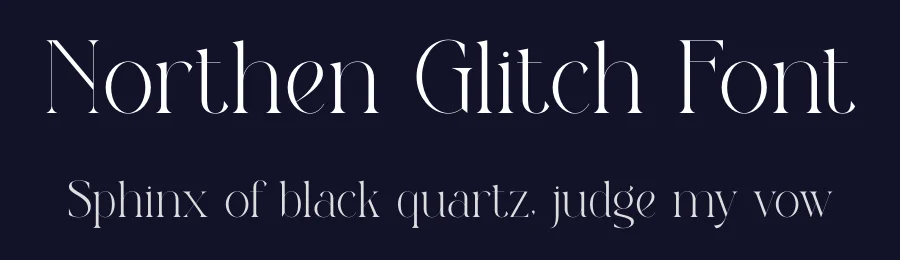 Northen Glitch Font by SURATMI — Decorative Font — thumbnail 2